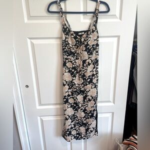 Abercrombie sun dress side slit floral